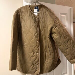 GAP Women's Light Brown Puffer Jacket